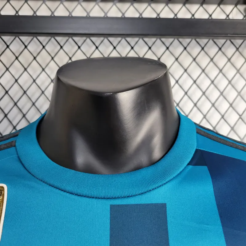 2017/2018 Long Sleeve Retro Real Madrid Third Away Football Shirt 1:1 Thai Quality