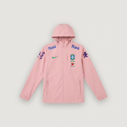 Brasilien Windbreaker mit Kapuze – Rosa